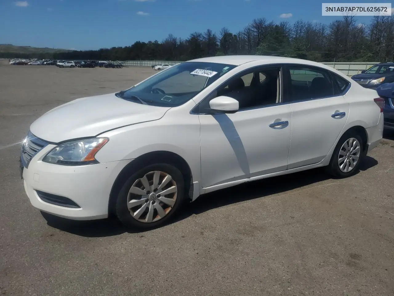 2013 Nissan Sentra S VIN: 3N1AB7AP7DL625672 Lot: 62276445