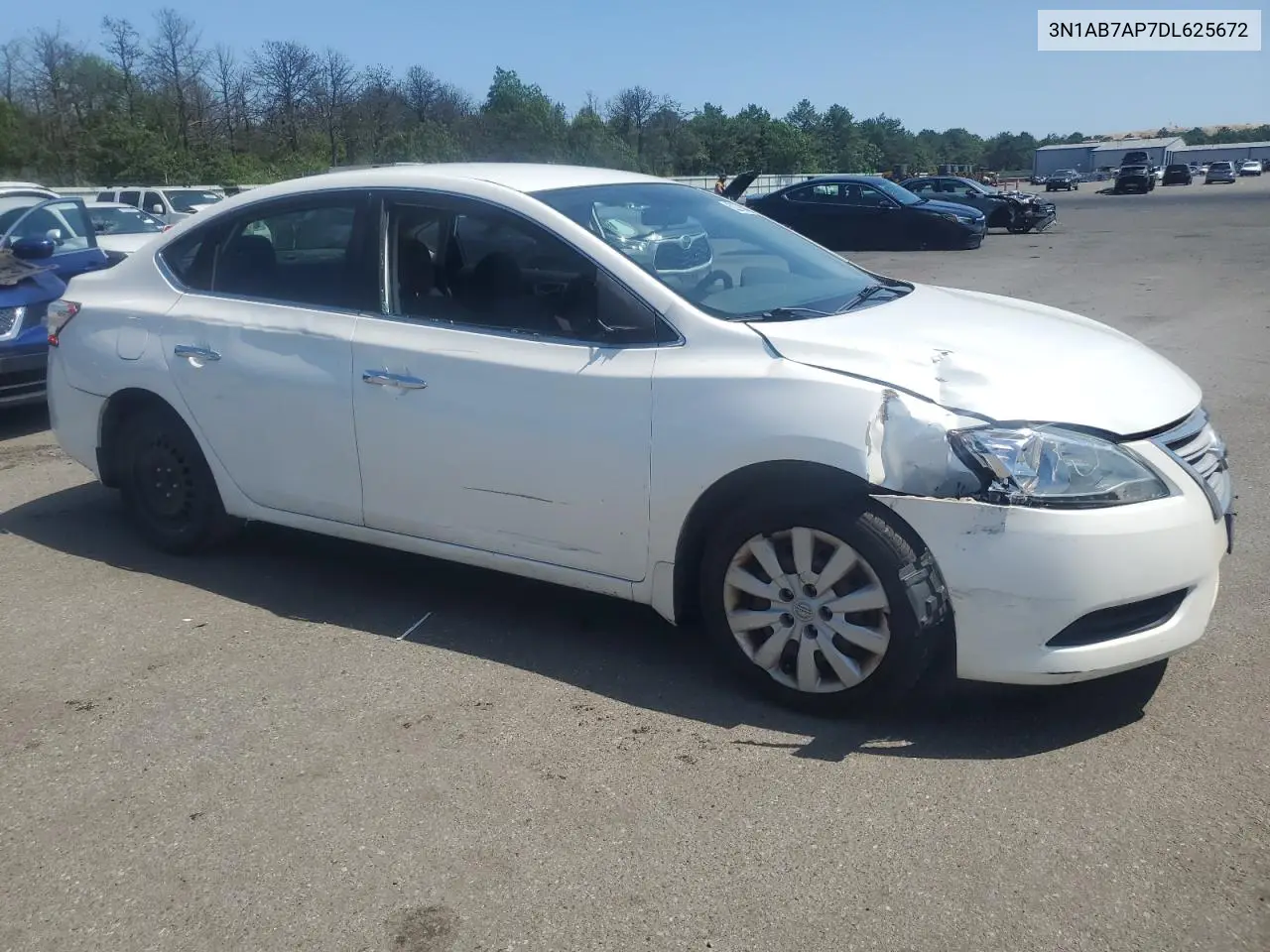 2013 Nissan Sentra S VIN: 3N1AB7AP7DL625672 Lot: 62276445
