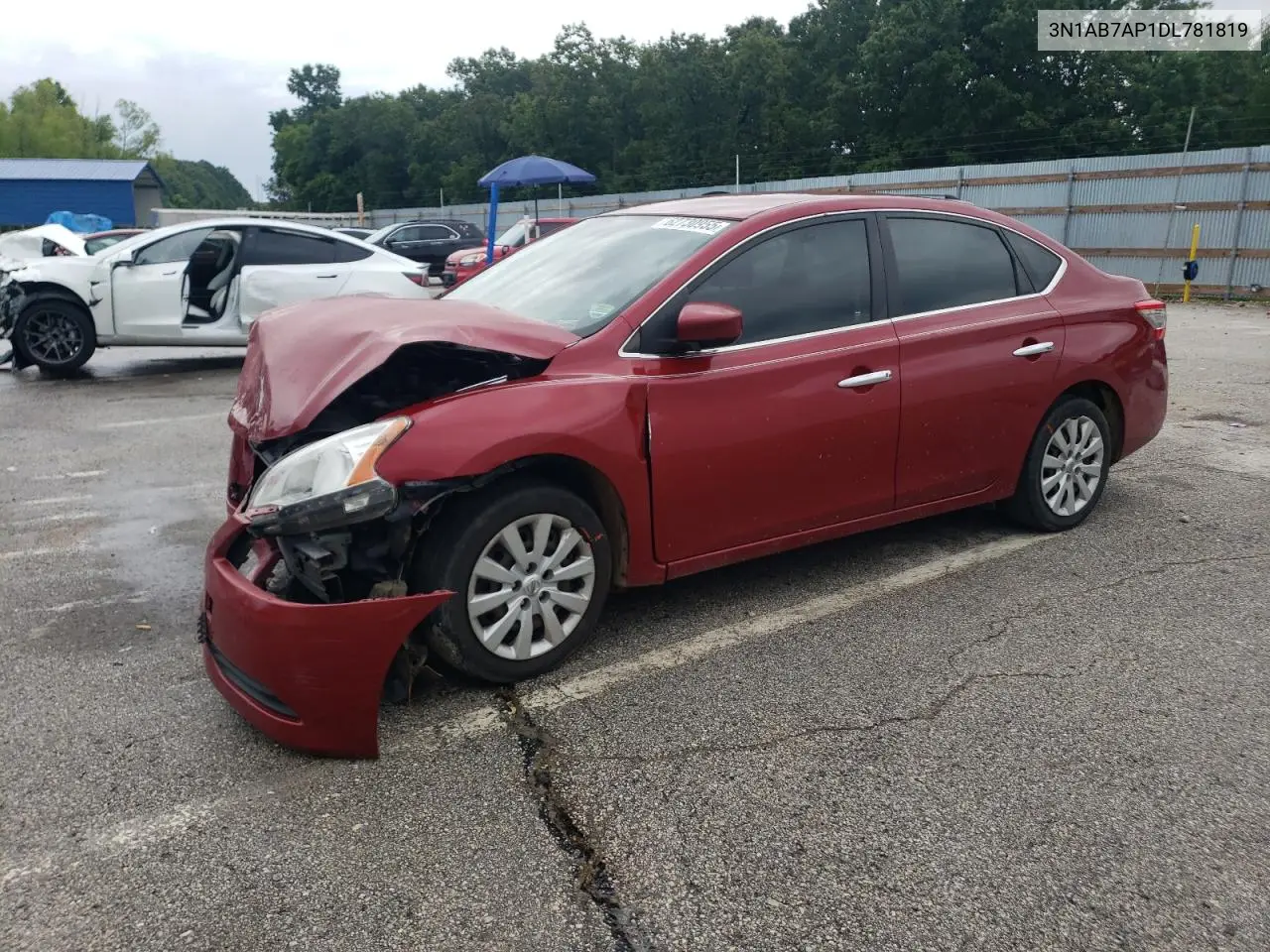 2013 Nissan Sentra S VIN: 3N1AB7AP1DL781819 Lot: 62730955