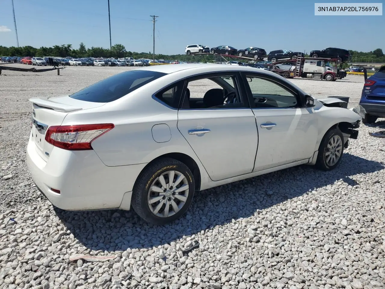 2013 Nissan Sentra S VIN: 3N1AB7AP2DL756976 Lot: 62908945