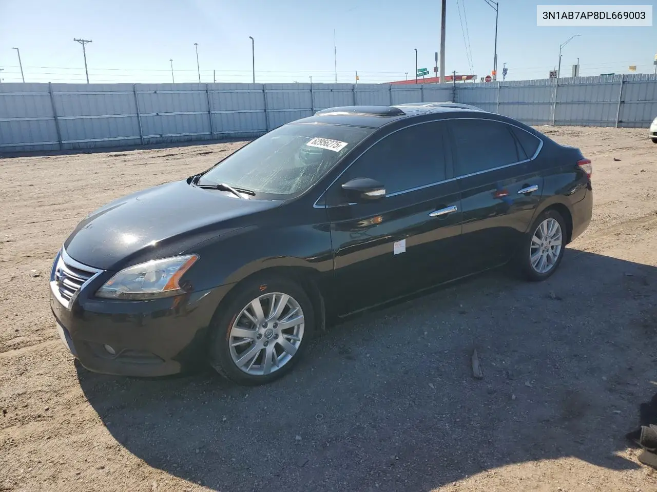 2013 Nissan Sentra S VIN: 3N1AB7AP8DL669003 Lot: 62956275