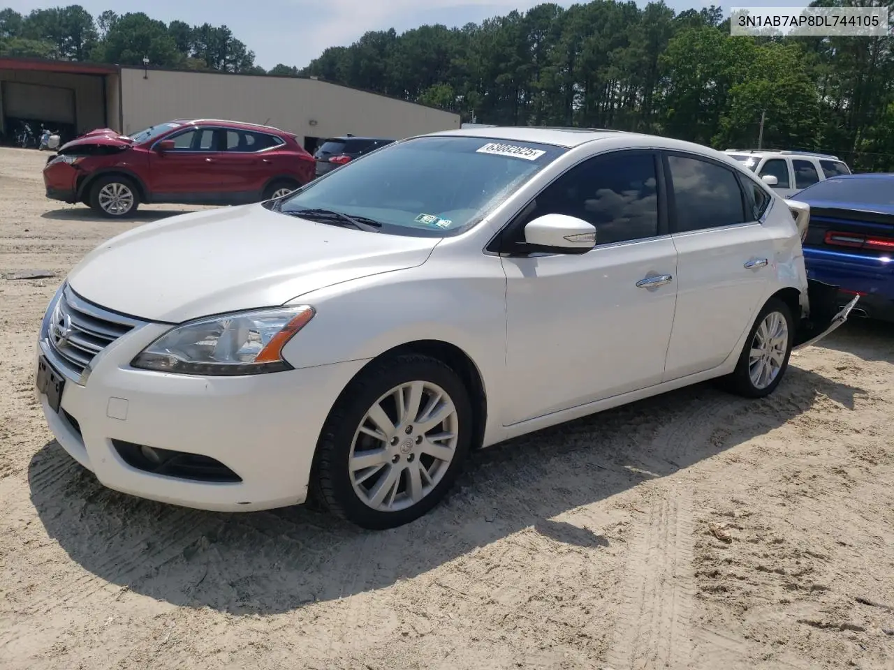 2013 Nissan Sentra S VIN: 3N1AB7AP8DL744105 Lot: 63082825