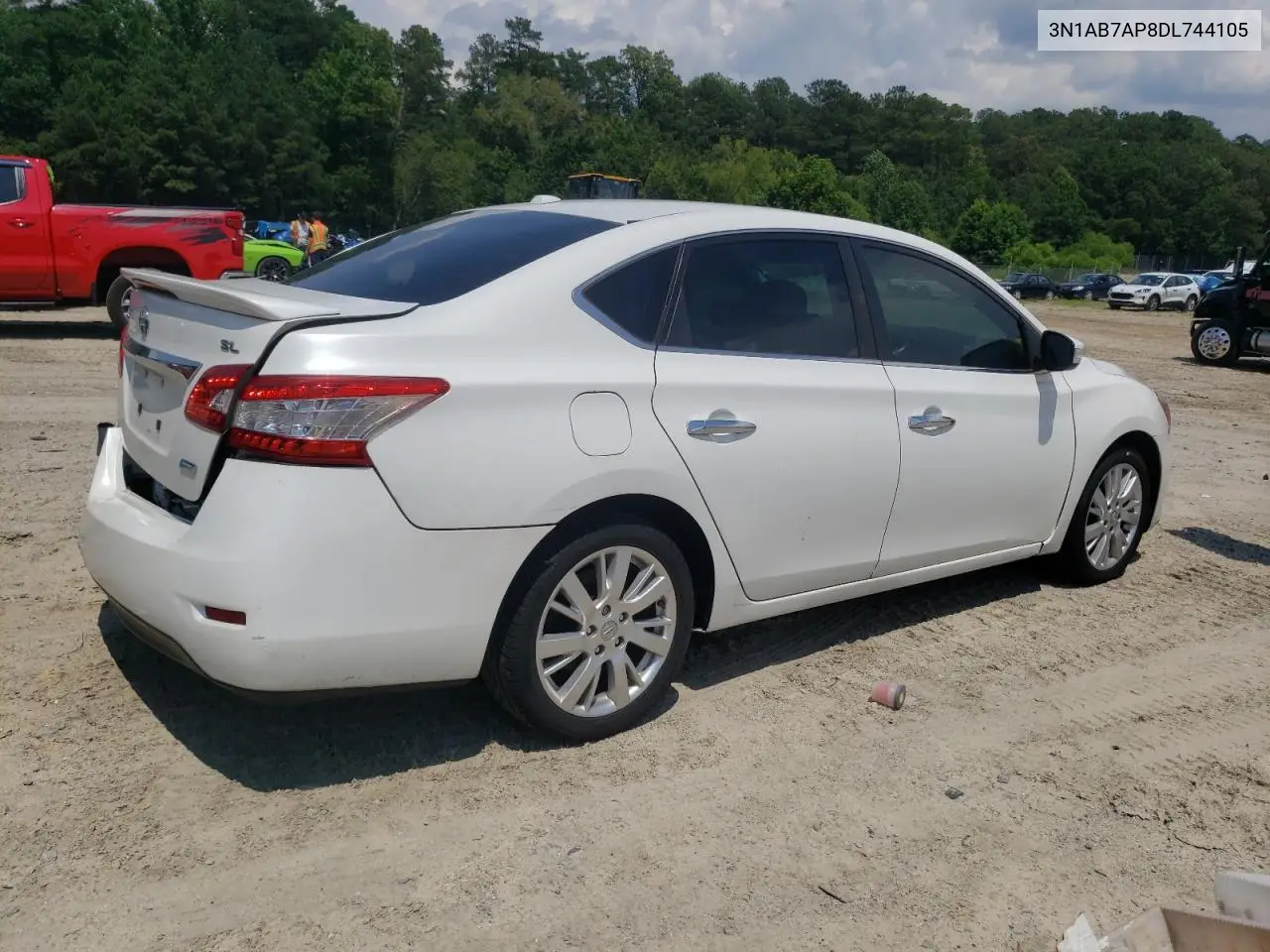 2013 Nissan Sentra S VIN: 3N1AB7AP8DL744105 Lot: 63082825