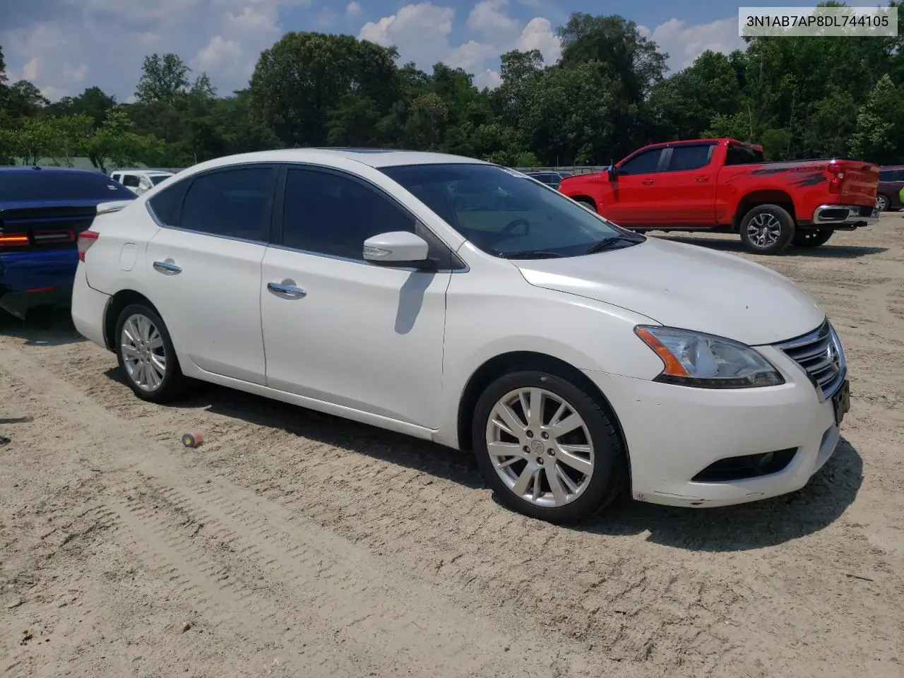 2013 Nissan Sentra S VIN: 3N1AB7AP8DL744105 Lot: 63082825