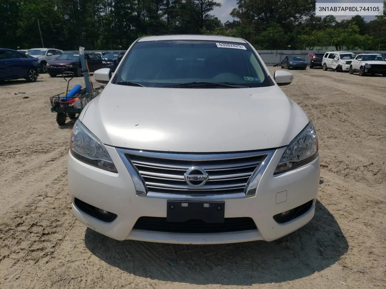 2013 Nissan Sentra S VIN: 3N1AB7AP8DL744105 Lot: 63082825