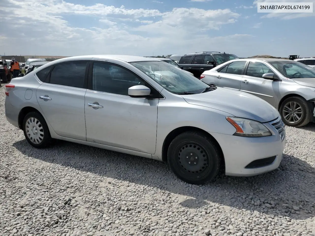 2013 Nissan Sentra S VIN: 3N1AB7APXDL674199 Lot: 63144215
