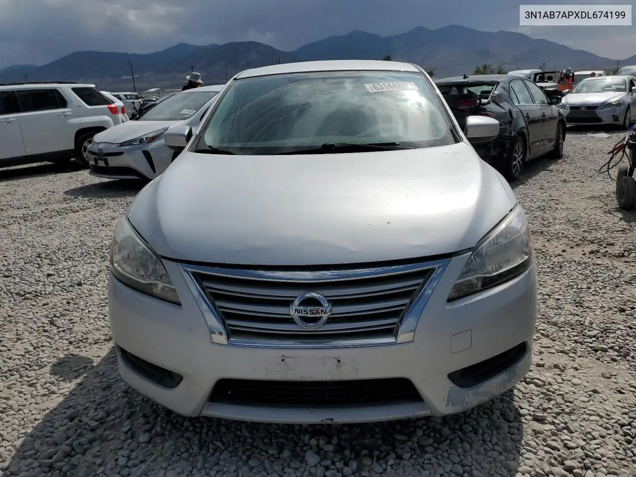 2013 Nissan Sentra S VIN: 3N1AB7APXDL674199 Lot: 63144215