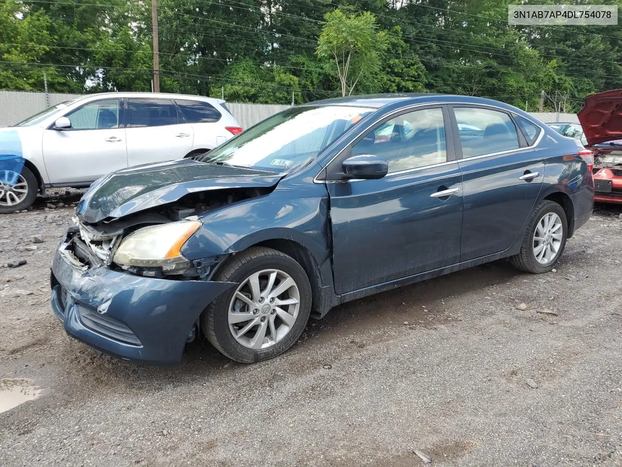 2013 Nissan Sentra S VIN: 3N1AB7AP4DL754078 Lot: 63248595
