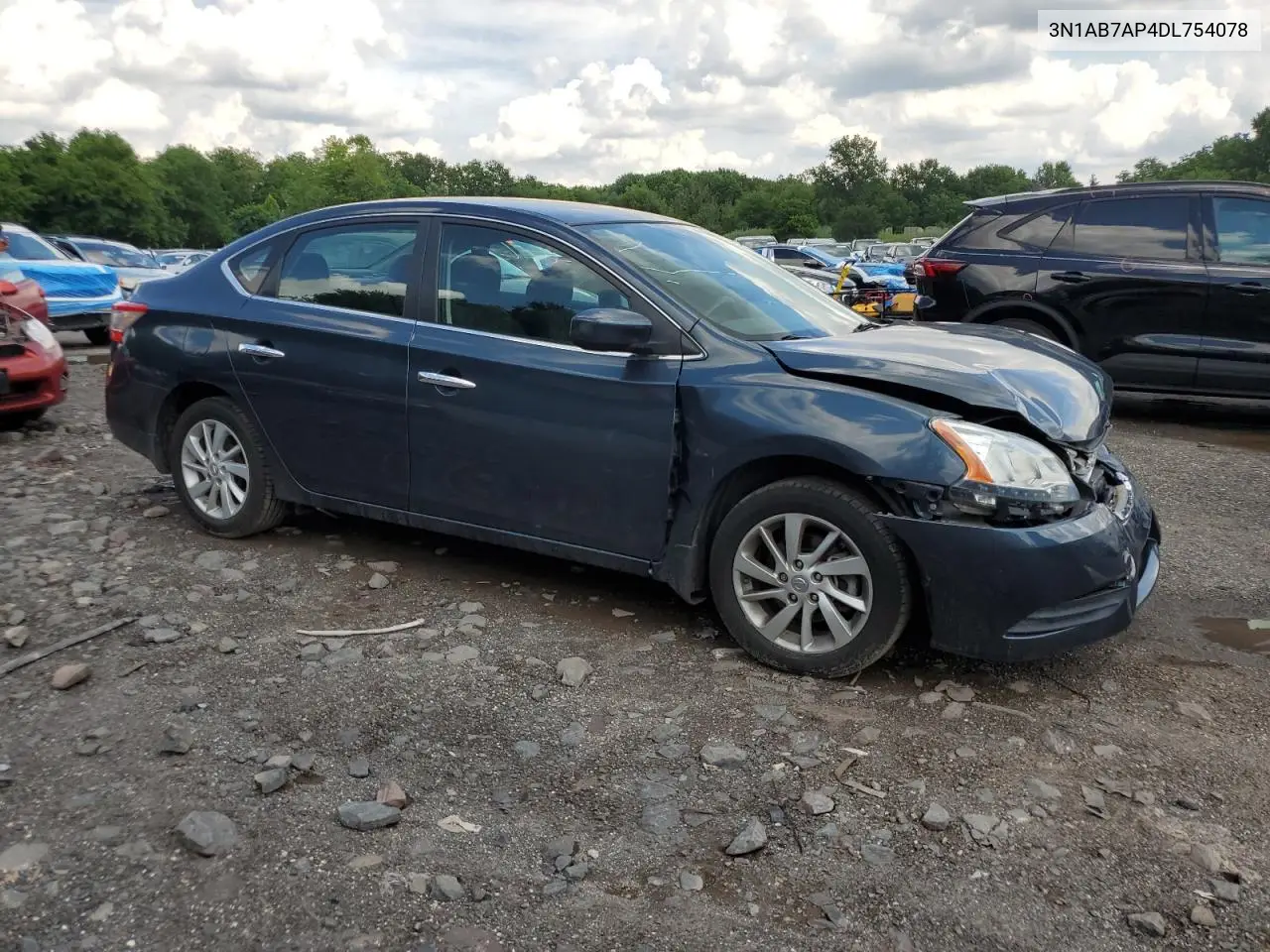 2013 Nissan Sentra S VIN: 3N1AB7AP4DL754078 Lot: 63248595