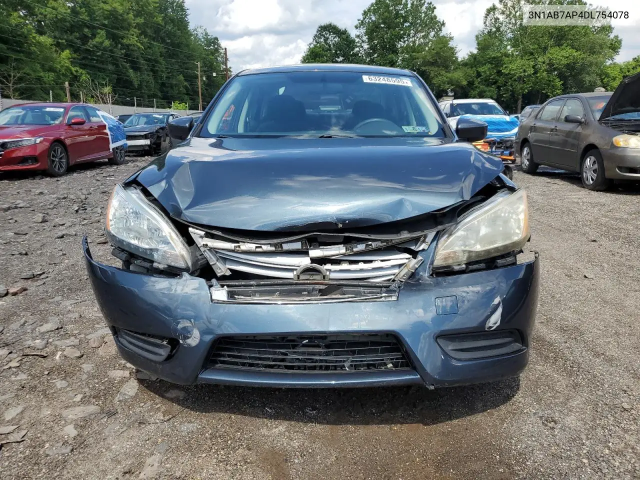 2013 Nissan Sentra S VIN: 3N1AB7AP4DL754078 Lot: 63248595