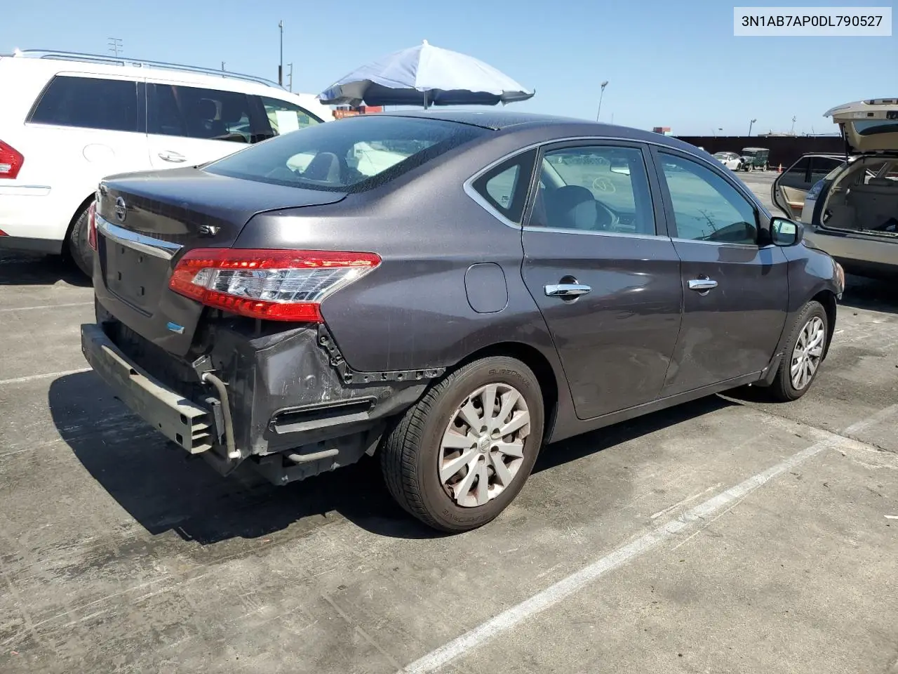 2013 Nissan Sentra S VIN: 3N1AB7AP0DL790527 Lot: 63790385