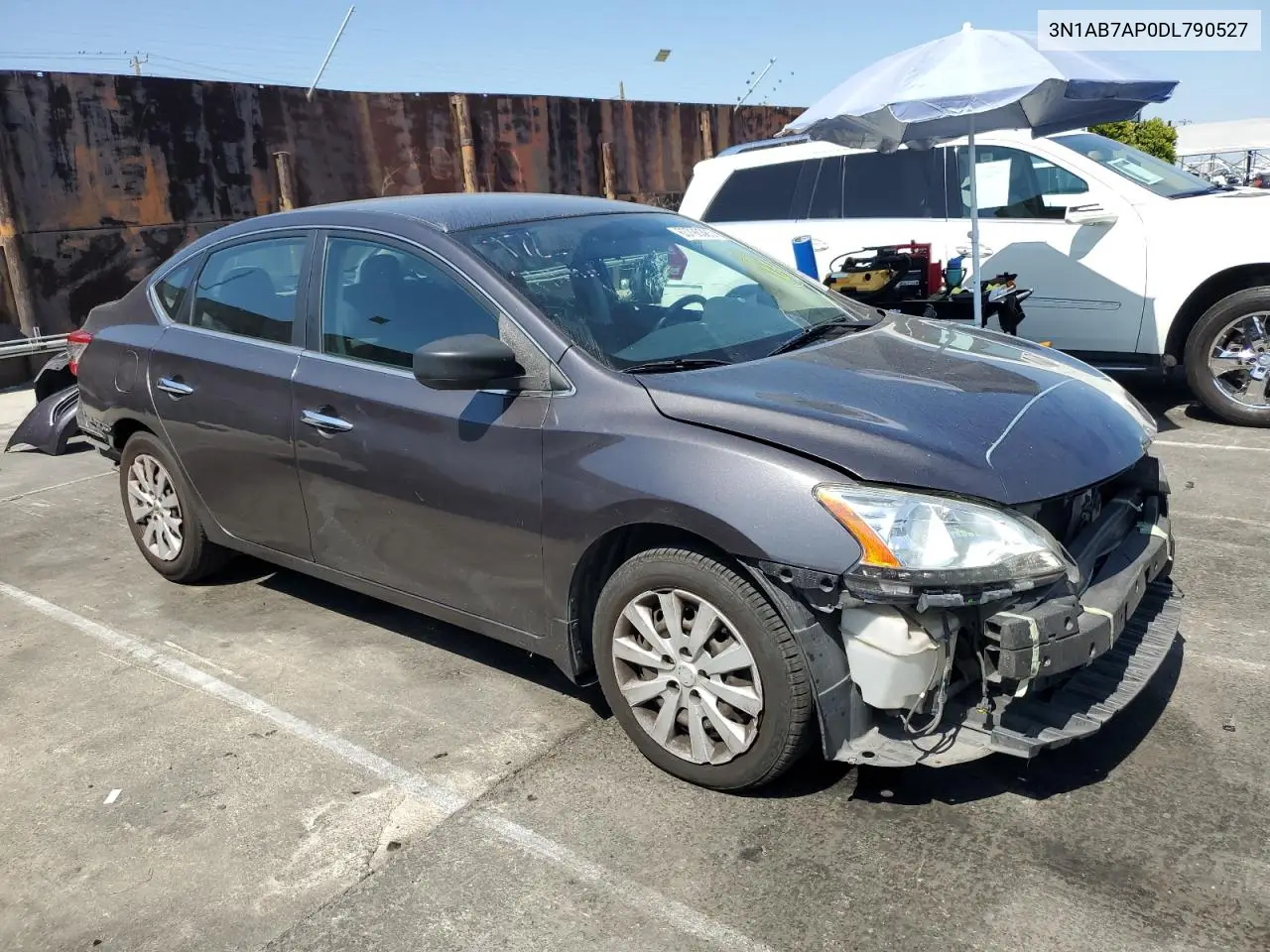 2013 Nissan Sentra S VIN: 3N1AB7AP0DL790527 Lot: 63790385