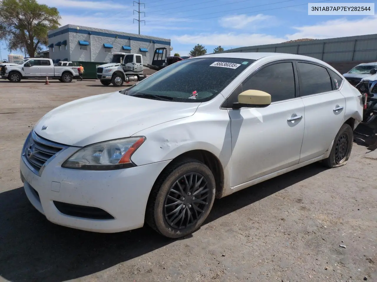 2014 Nissan Sentra S VIN: 3N1AB7AP7EY282544 Lot: 56636035