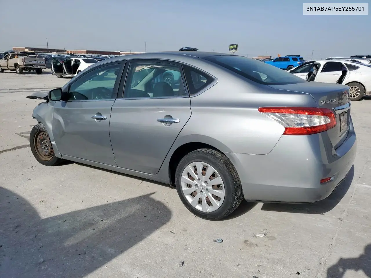 2014 Nissan Sentra S VIN: 3N1AB7AP5EY255701 Lot: 56956515