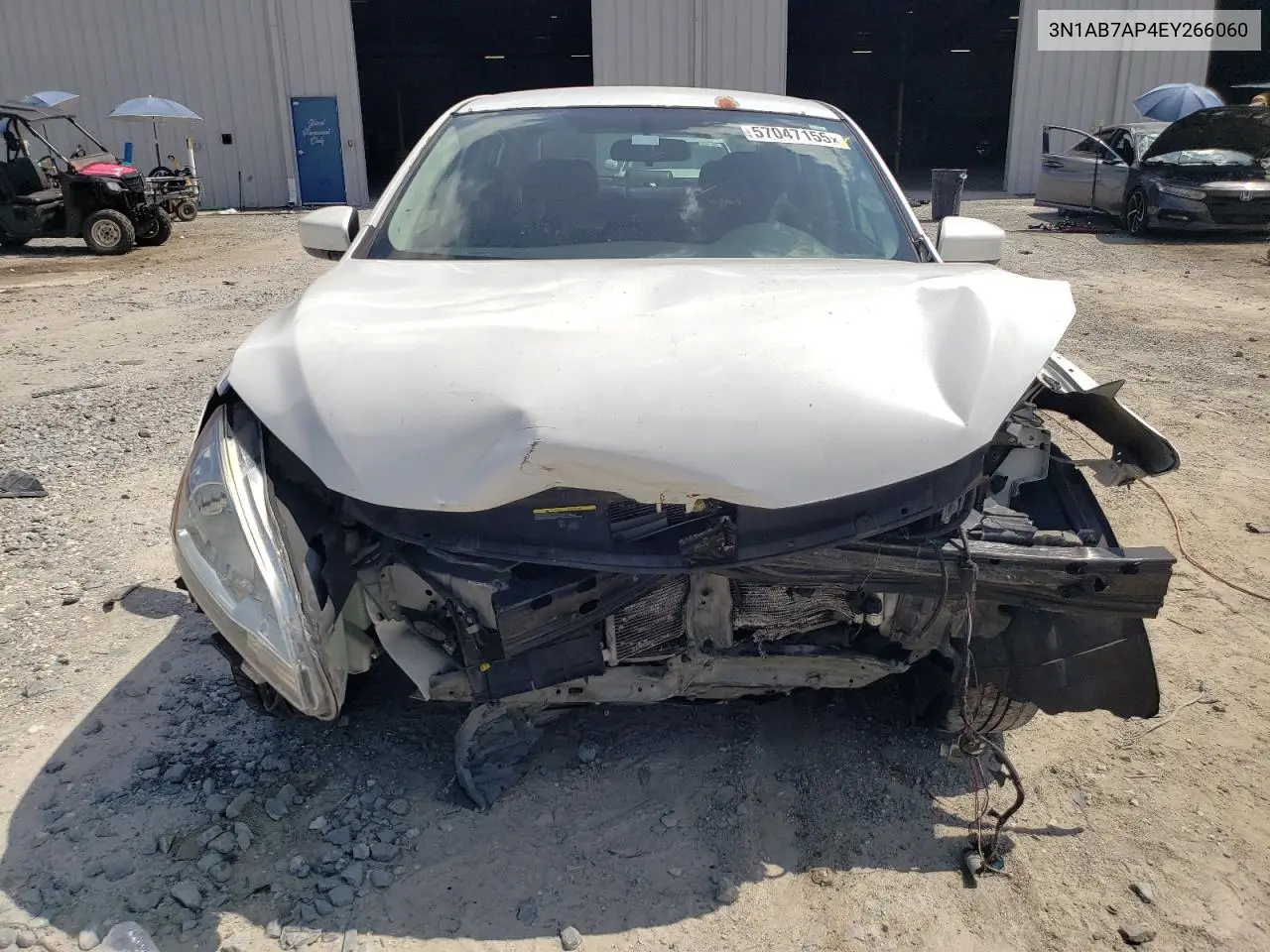 2014 Nissan Sentra S VIN: 3N1AB7AP4EY266060 Lot: 57047155
