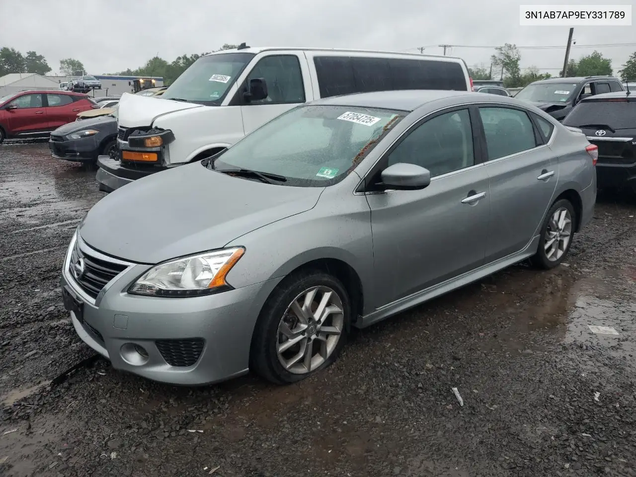 2014 Nissan Sentra S VIN: 3N1AB7AP9EY331789 Lot: 57054725
