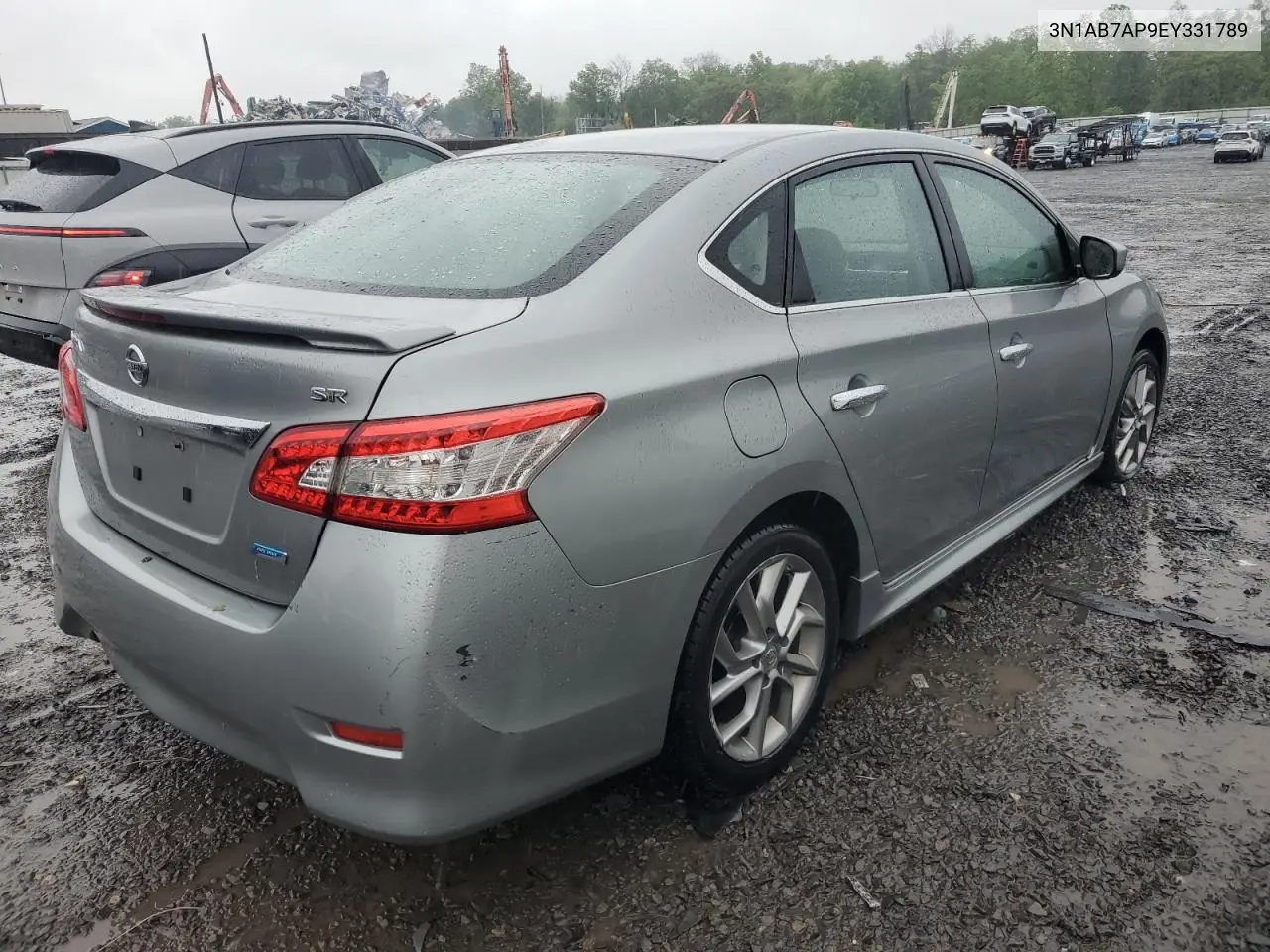 2014 Nissan Sentra S VIN: 3N1AB7AP9EY331789 Lot: 57054725