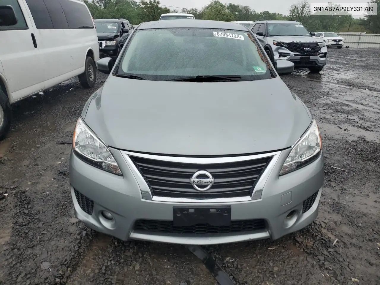 2014 Nissan Sentra S VIN: 3N1AB7AP9EY331789 Lot: 57054725