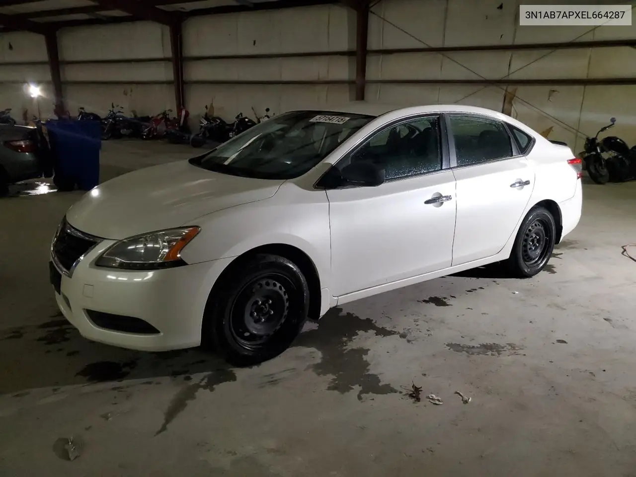 2014 Nissan Sentra S VIN: 3N1AB7APXEL664287 Lot: 57154715