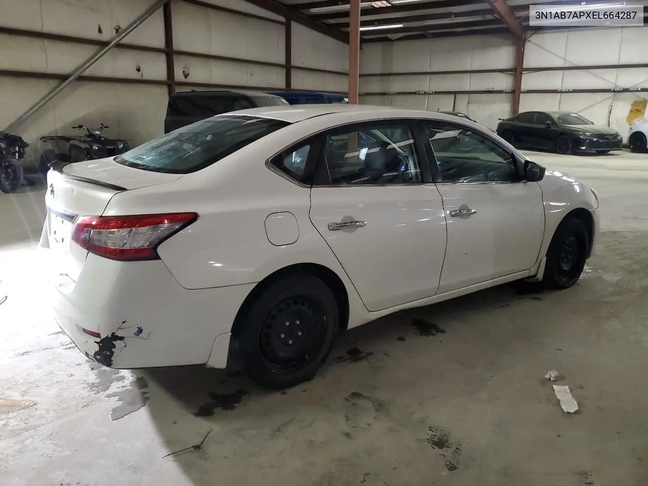 2014 Nissan Sentra S VIN: 3N1AB7APXEL664287 Lot: 57154715