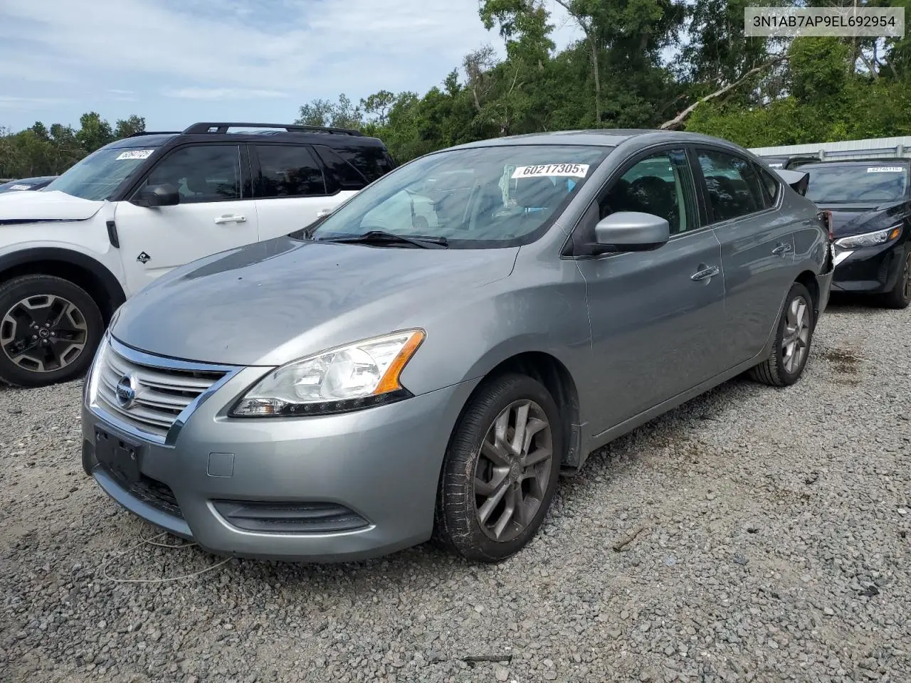 2014 Nissan Sentra S VIN: 3N1AB7AP9EL692954 Lot: 60217305