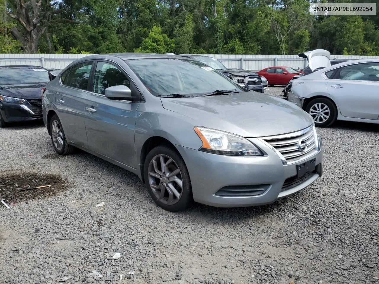 2014 Nissan Sentra S VIN: 3N1AB7AP9EL692954 Lot: 60217305