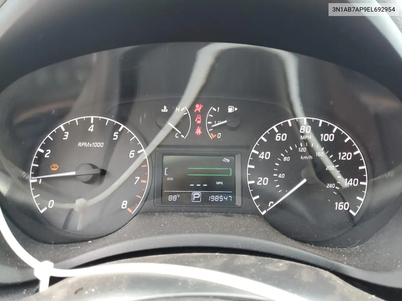 2014 Nissan Sentra S VIN: 3N1AB7AP9EL692954 Lot: 60217305
