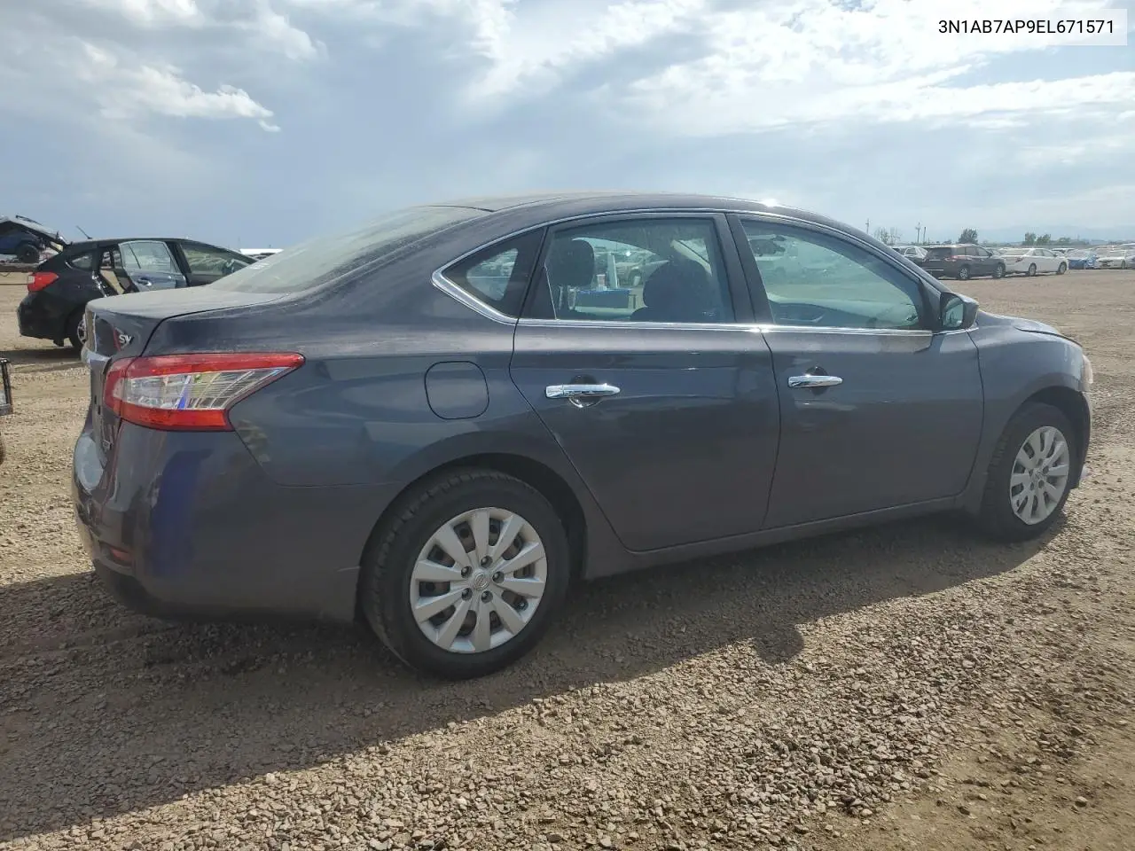 2014 Nissan Sentra S VIN: 3N1AB7AP9EL671571 Lot: 62367425