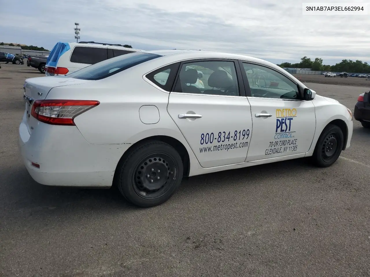 2014 Nissan Sentra S VIN: 3N1AB7AP3EL662994 Lot: 62831735