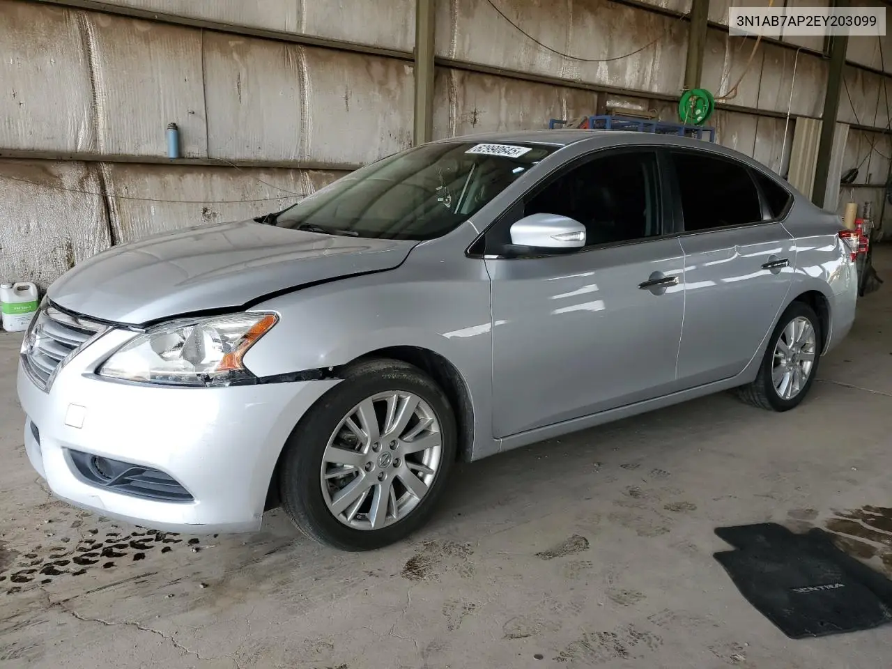2014 Nissan Sentra S VIN: 3N1AB7AP2EY203099 Lot: 62990645
