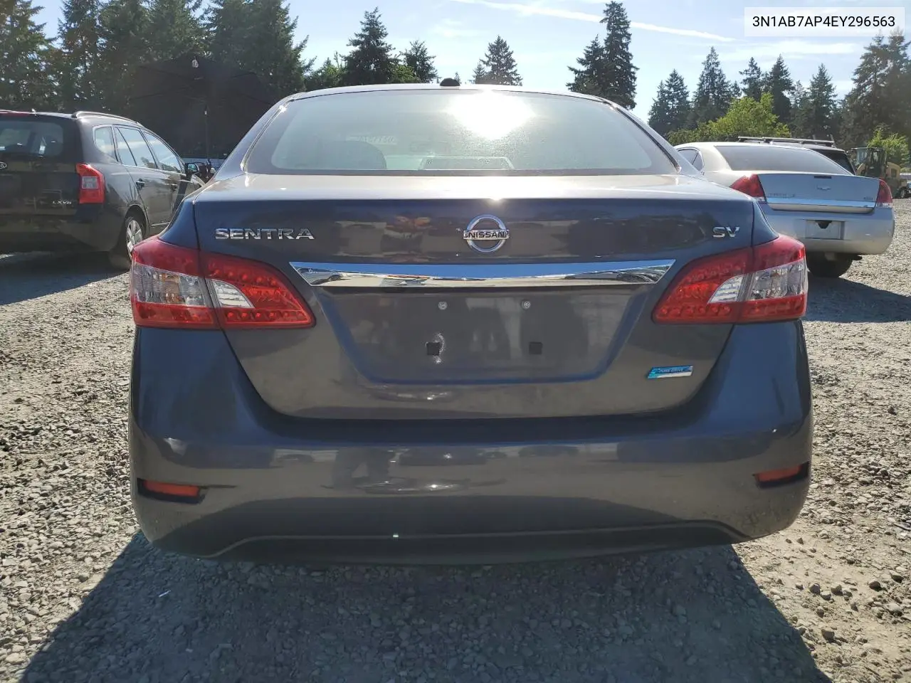 2014 Nissan Sentra S VIN: 3N1AB7AP4EY296563 Lot: 63113745