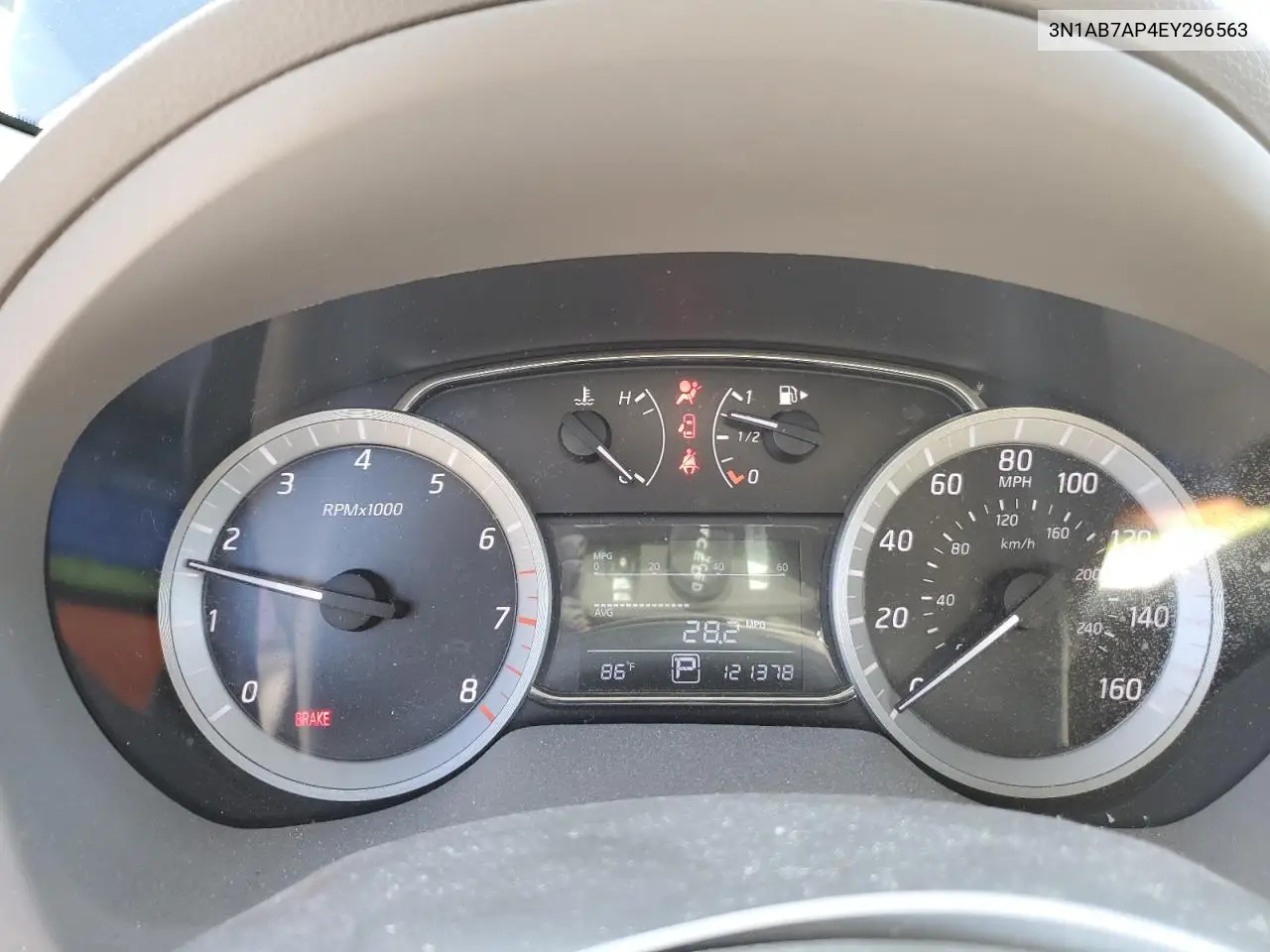 2014 Nissan Sentra S VIN: 3N1AB7AP4EY296563 Lot: 63113745