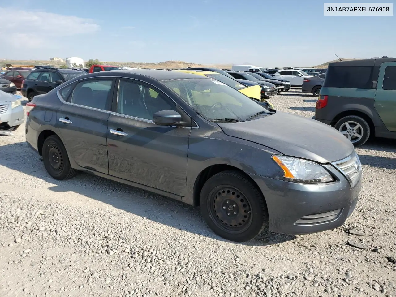 2014 Nissan Sentra S VIN: 3N1AB7APXEL676908 Lot: 63122635