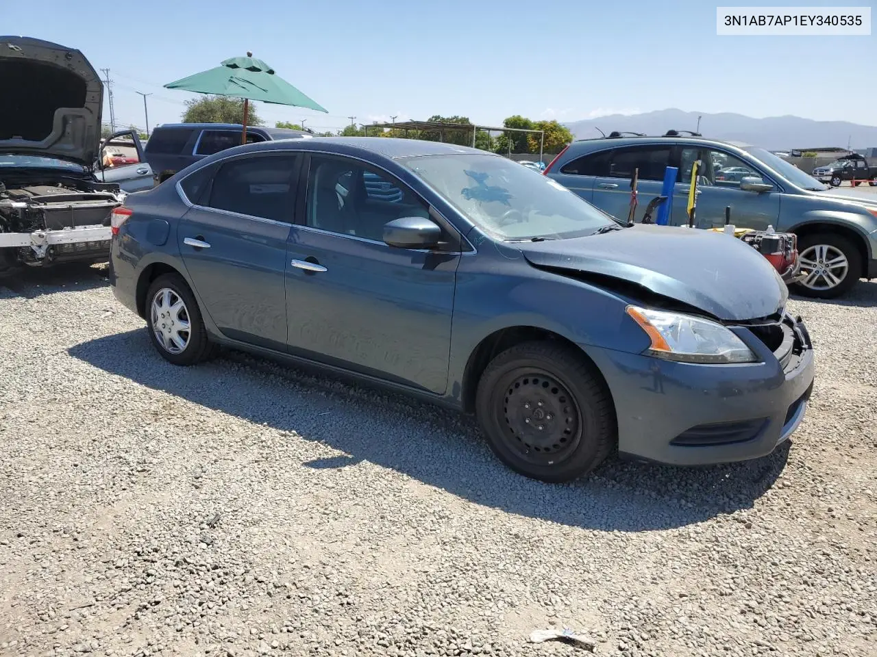 2014 Nissan Sentra S VIN: 3N1AB7AP1EY340535 Lot: 63127485