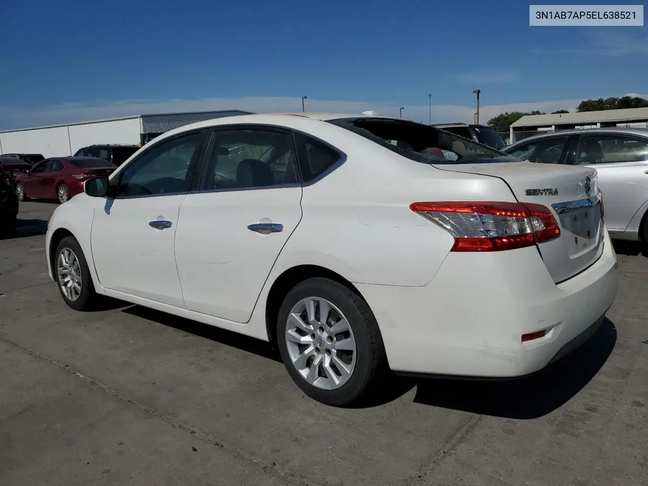2014 Nissan Sentra S VIN: 3N1AB7AP5EL638521 Lot: 63262545