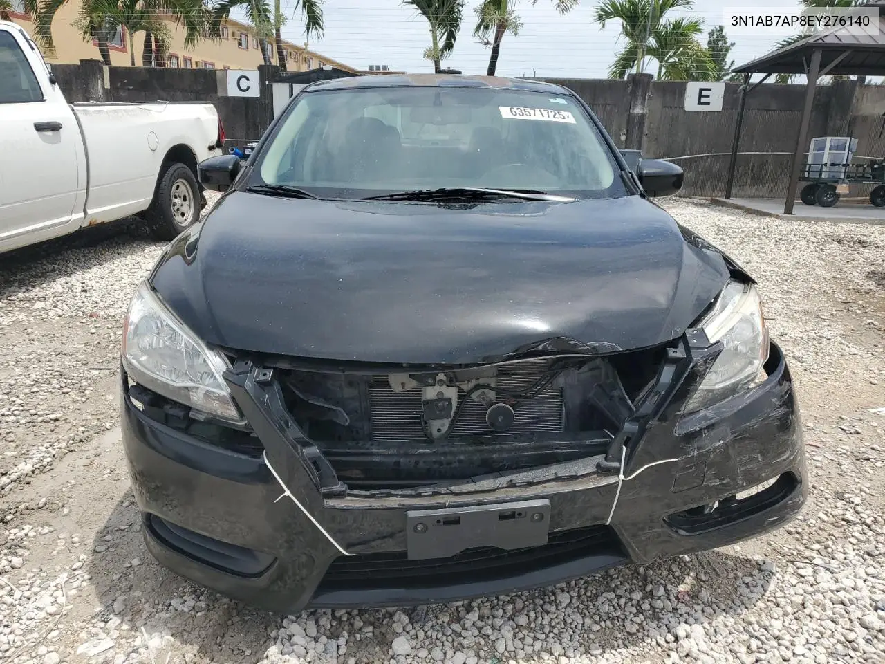 2014 Nissan Sentra S VIN: 3N1AB7AP8EY276140 Lot: 63571725