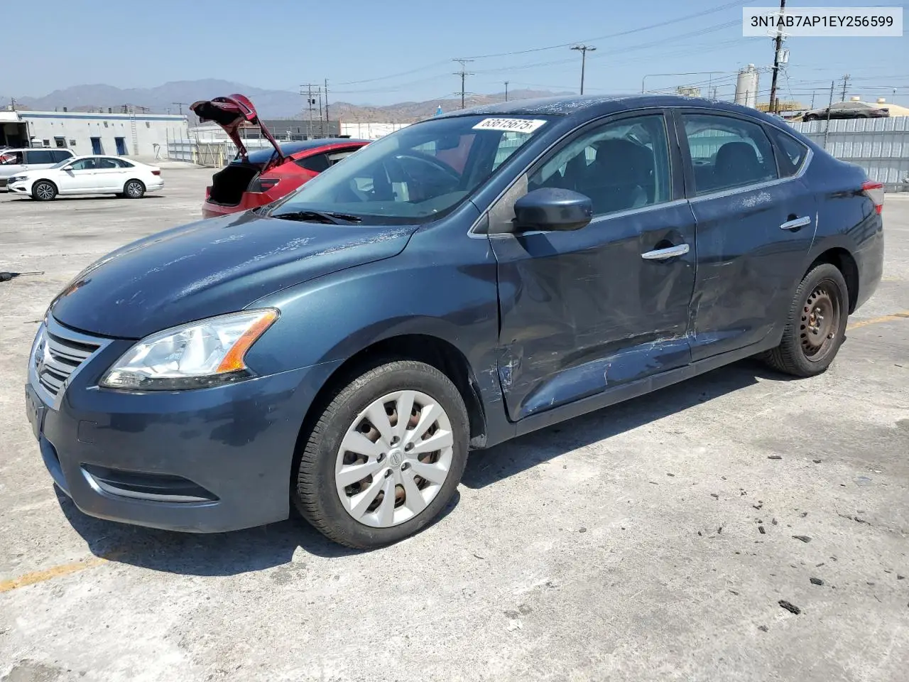 2014 Nissan Sentra S VIN: 3N1AB7AP1EY256599 Lot: 63615675