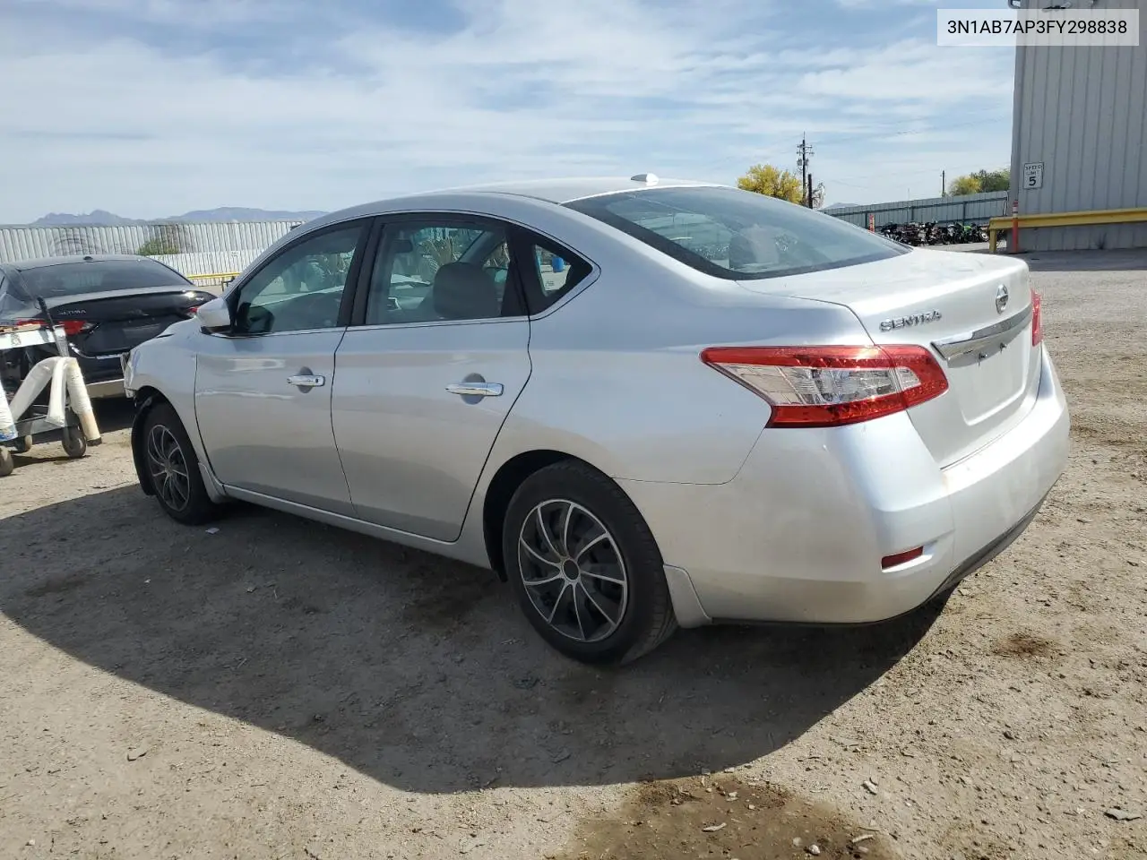 2015 Nissan Sentra S VIN: 3N1AB7AP3FY298838 Lot: 51182135