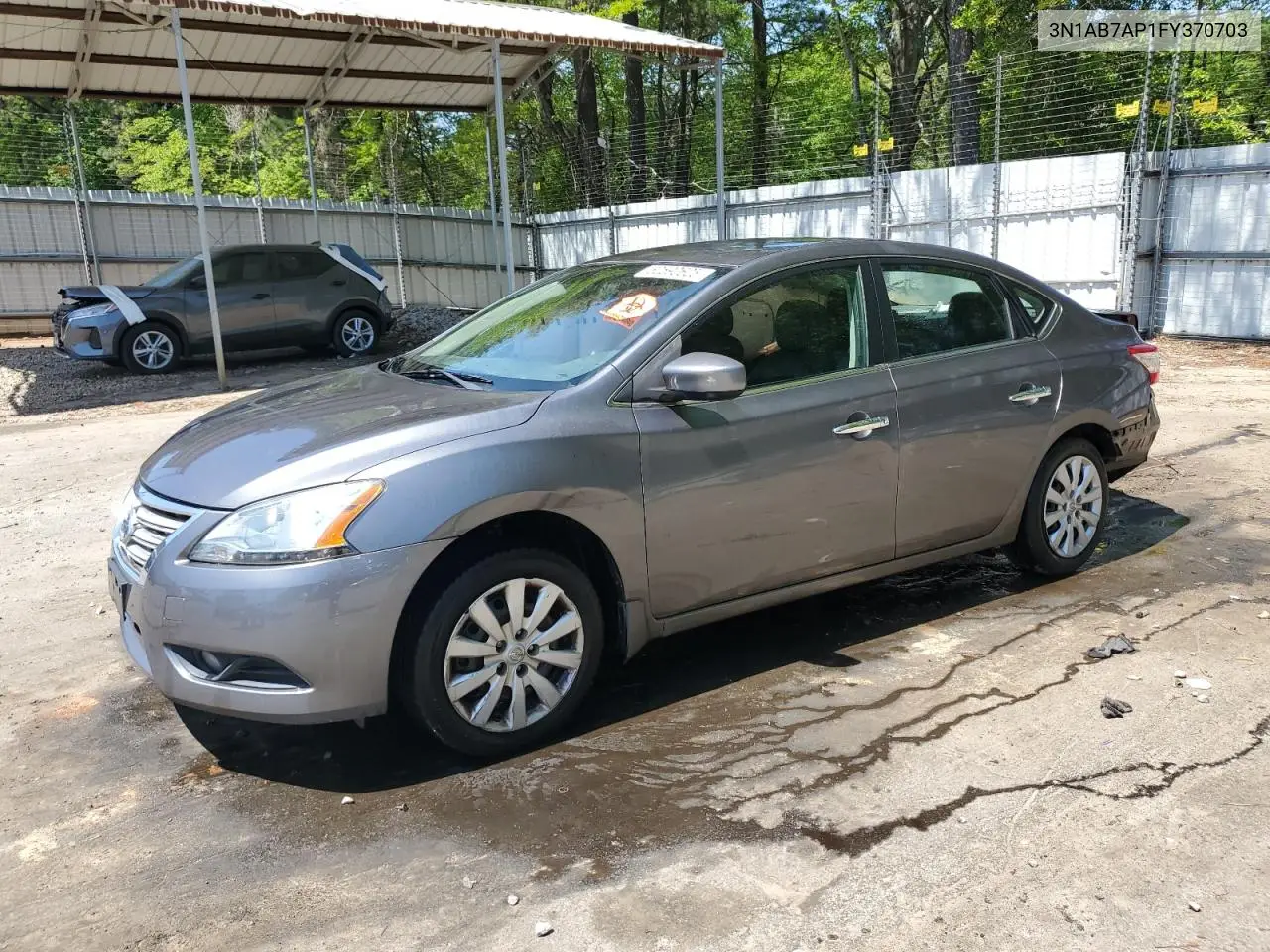 2015 Nissan Sentra S VIN: 3N1AB7AP1FY370703 Lot: 52590625