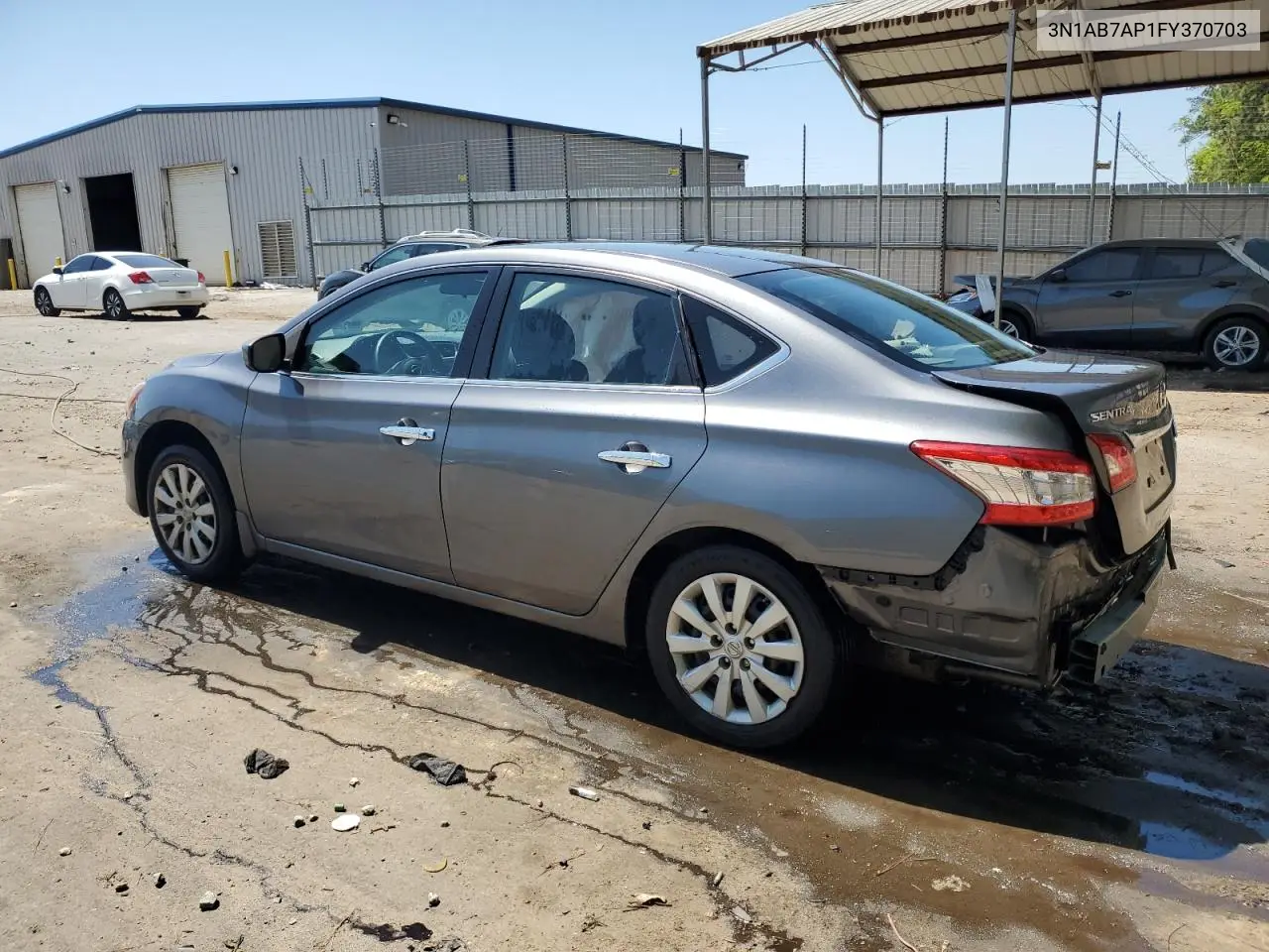 2015 Nissan Sentra S VIN: 3N1AB7AP1FY370703 Lot: 52590625
