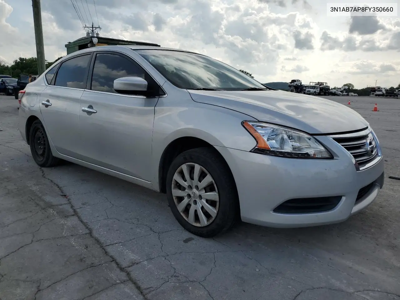 2015 Nissan Sentra S VIN: 3N1AB7AP8FY350660 Lot: 54974595