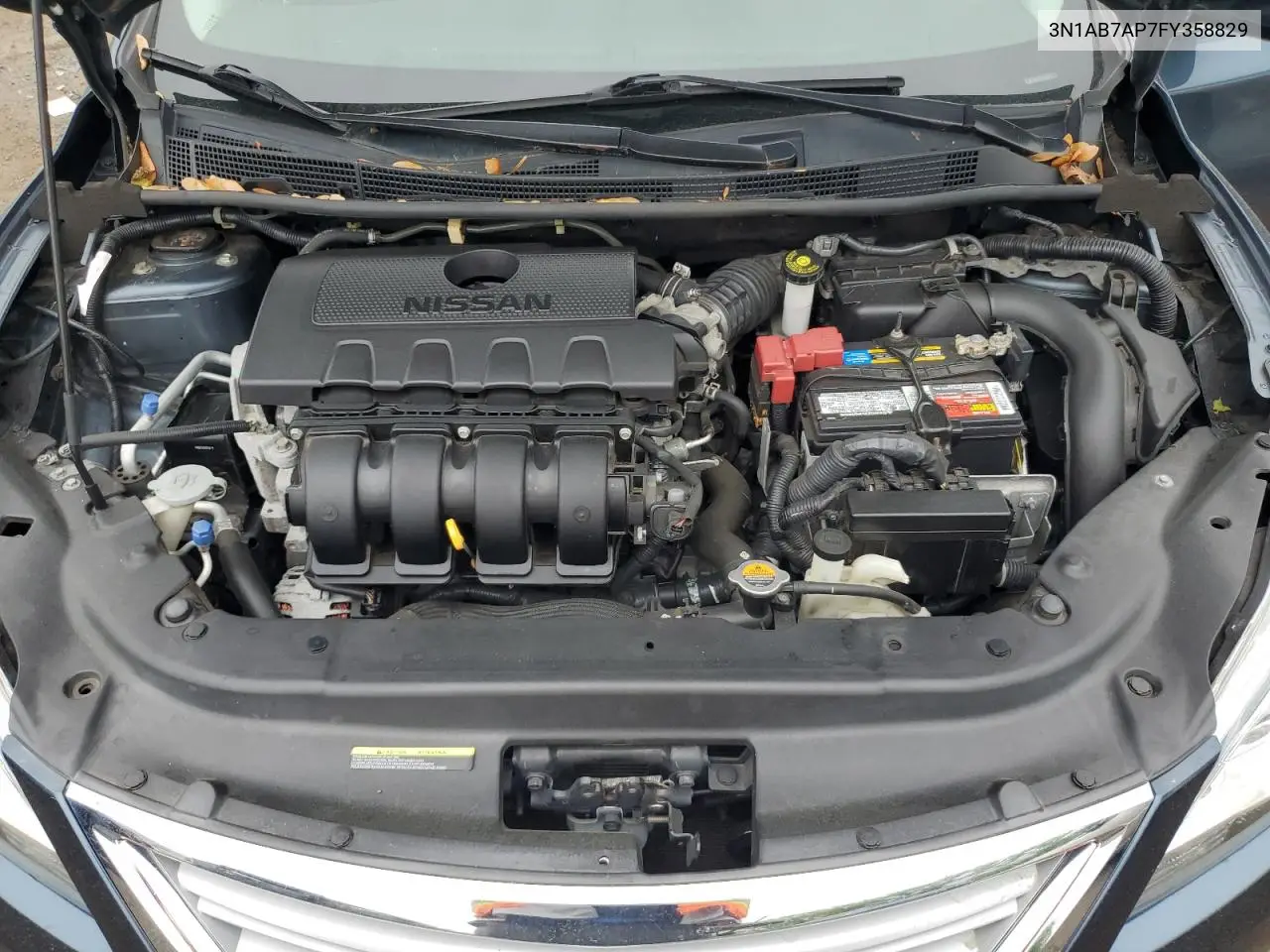 2015 Nissan Sentra S VIN: 3N1AB7AP7FY358829 Lot: 55651495