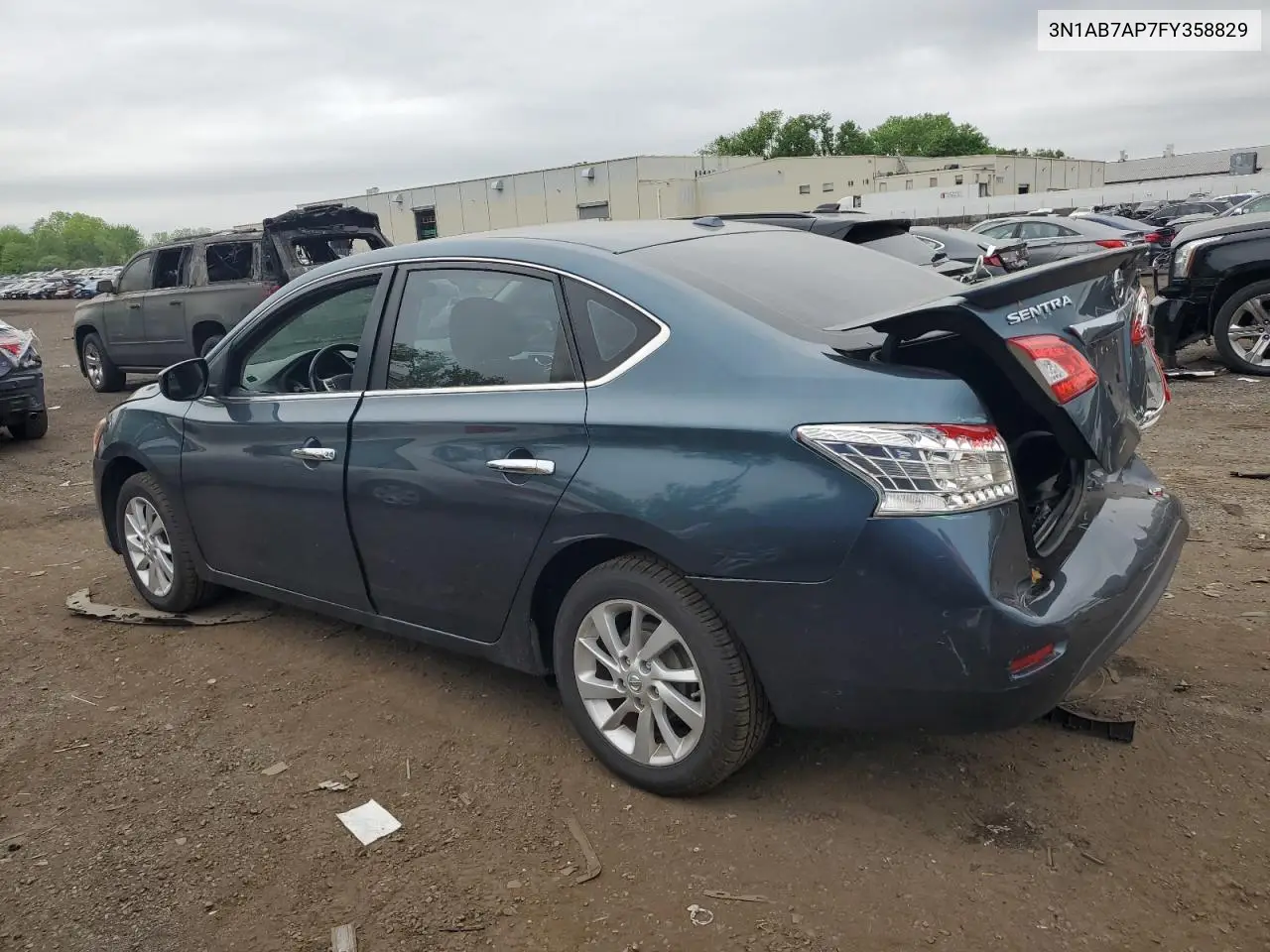 2015 Nissan Sentra S VIN: 3N1AB7AP7FY358829 Lot: 55651495
