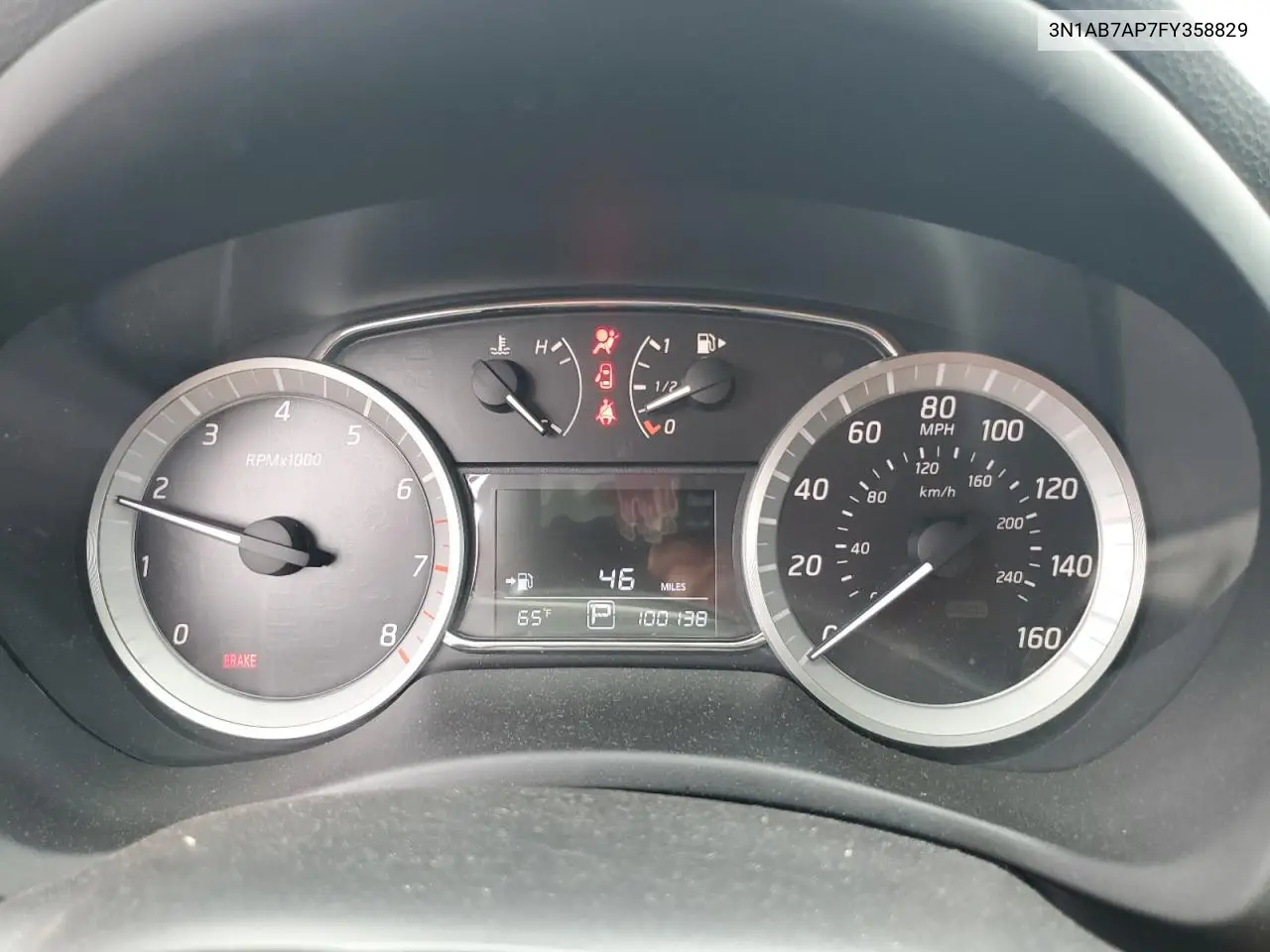 2015 Nissan Sentra S VIN: 3N1AB7AP7FY358829 Lot: 55651495