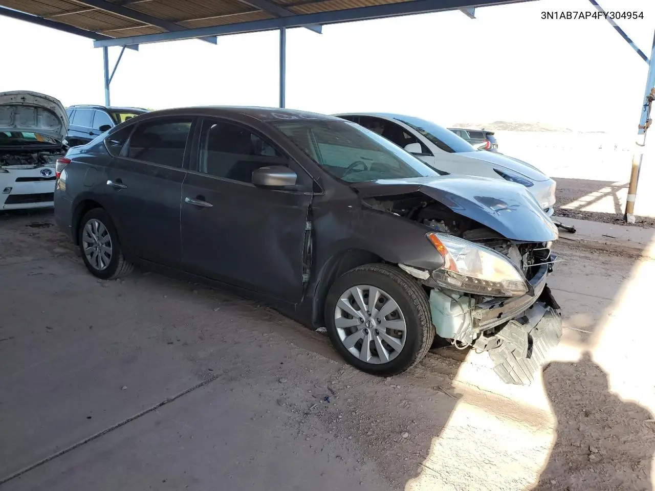 2015 Nissan Sentra S VIN: 3N1AB7AP4FY304954 Lot: 55786515