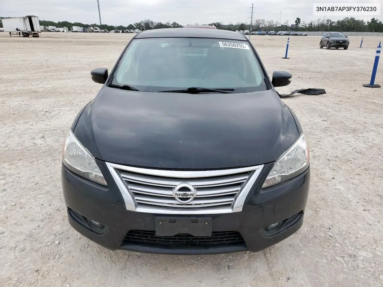 2015 Nissan Sentra S VIN: 3N1AB7AP3FY376230 Lot: 56350255