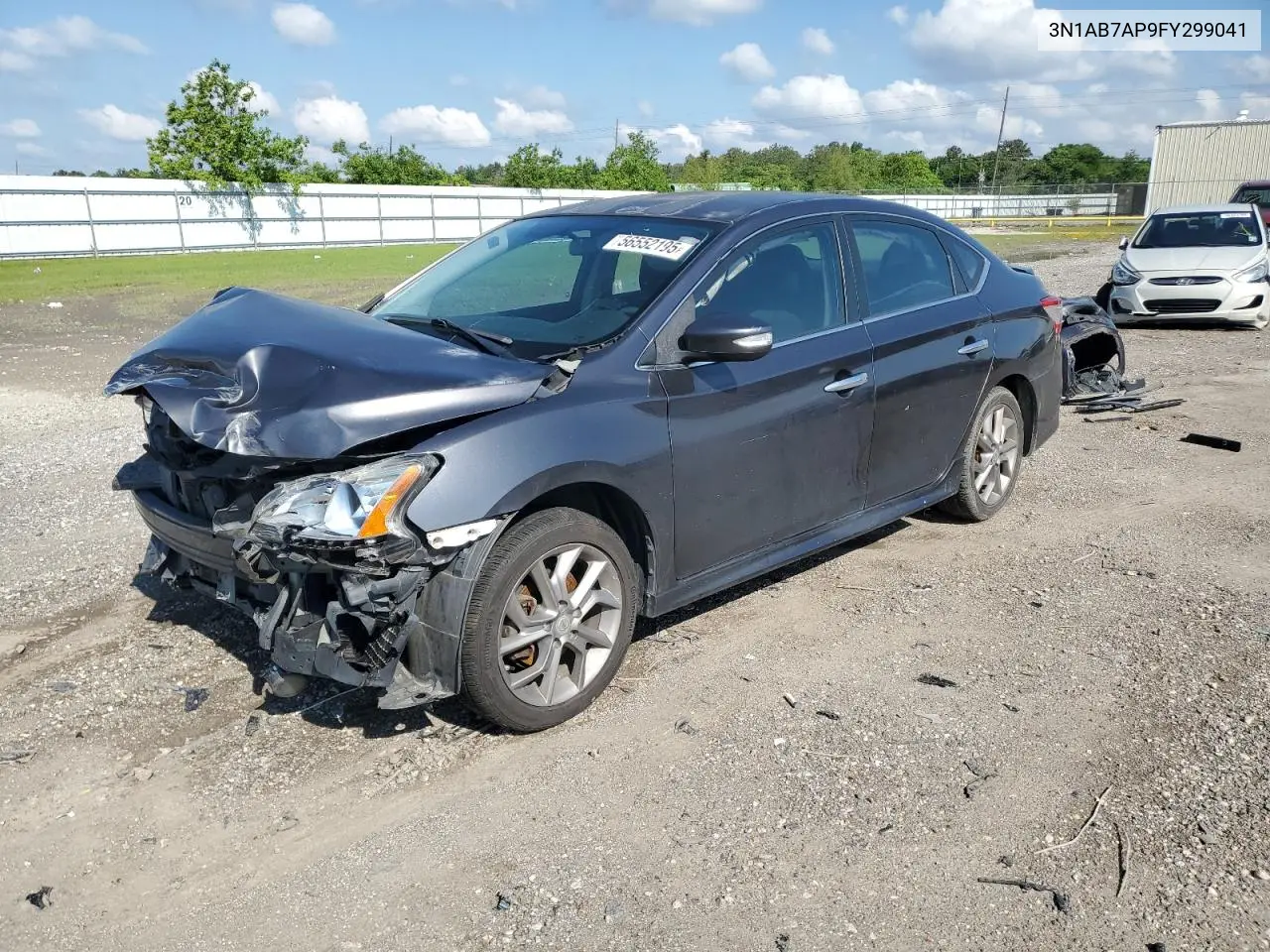 2015 Nissan Sentra S VIN: 3N1AB7AP9FY299041 Lot: 56552195