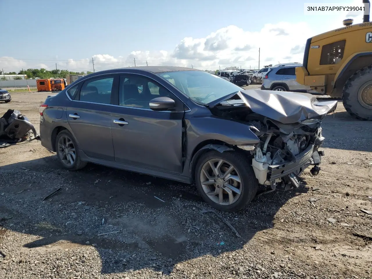 2015 Nissan Sentra S VIN: 3N1AB7AP9FY299041 Lot: 56552195