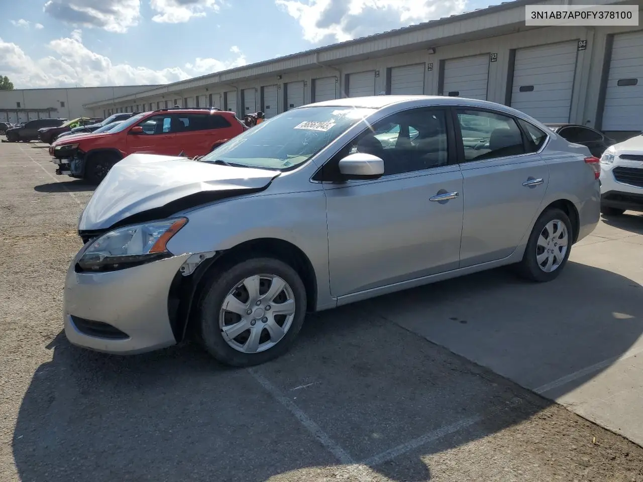 2015 Nissan Sentra S VIN: 3N1AB7AP0FY378100 Lot: 56567045