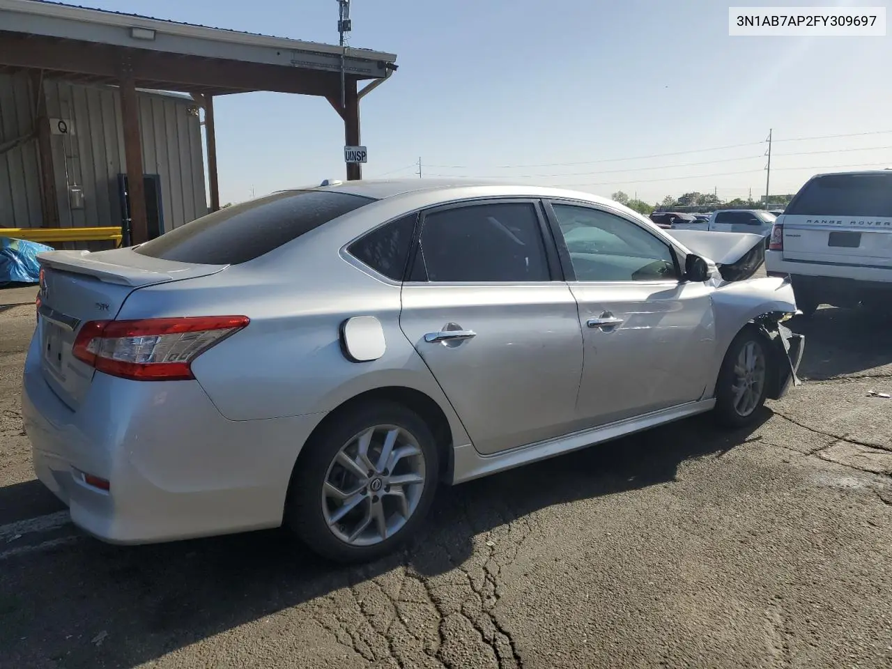 2015 Nissan Sentra S VIN: 3N1AB7AP2FY309697 Lot: 56764435